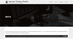 Desktop Screenshot of issuestodayradio.com